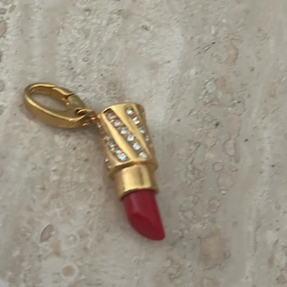 Spartina 449 Jewelry Gold Lipstick Charm - Picture 7 of 9